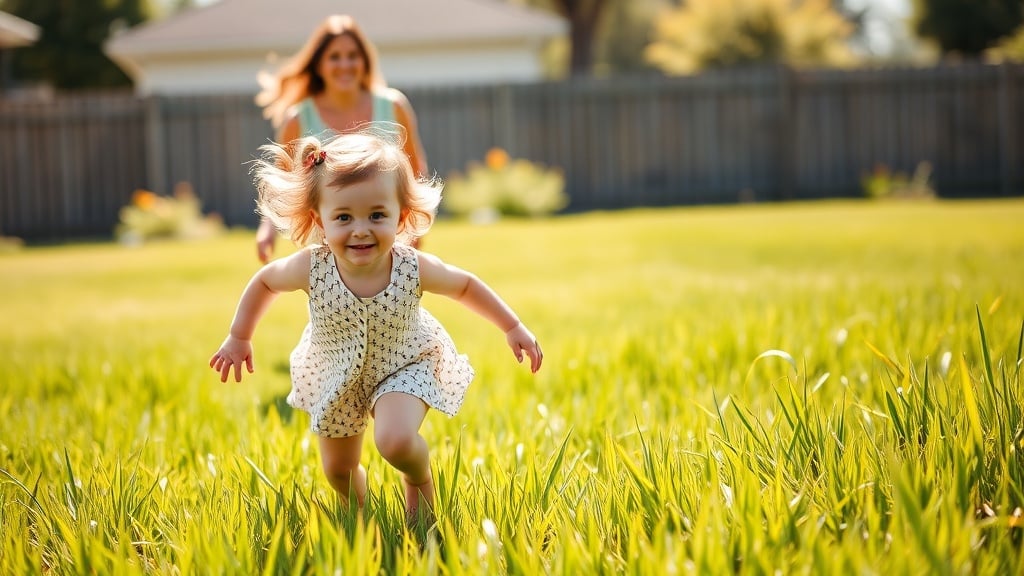 Mother and child living well
